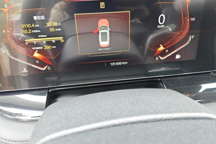 Used Bestune T99 2020 20TD Automatic Sport Premium Edition Odometer Close Up