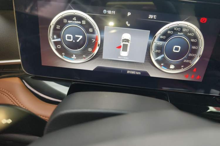 Used Bestune T99 2022 20TD Automatic Sport Prestige Special Edition Odometer Close Up