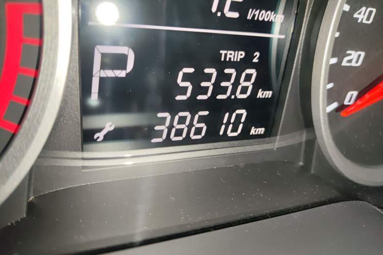 Used Bestune X40 2019 1.6L Automatic Luxury Edition China VI Odometer Close Up