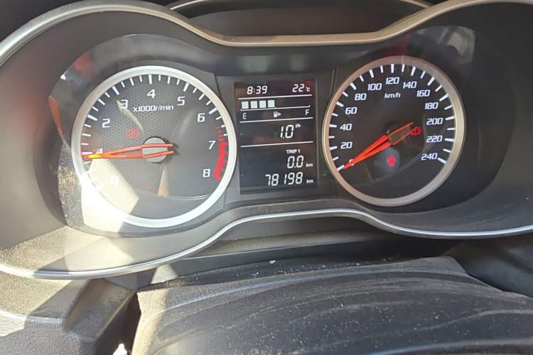 Used Bestune X40 2017 1.6L Manual Luxury Edition Odometer Close Up