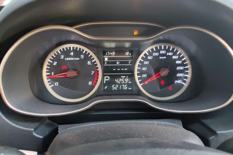 Used Bestune X40 2017 1.6L Automatic Prestige Edition Odometer Close Up