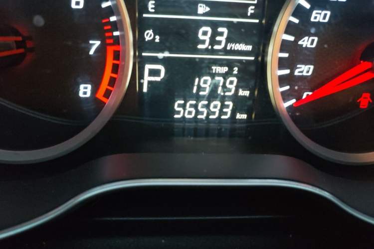 Used Bestune X40 2017 1.6L Automatic Luxury Model Odometer Close Up