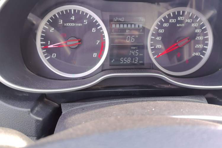 Used Bestune X40 2017 1.6L Manual Luxury Edition Odometer Close Up