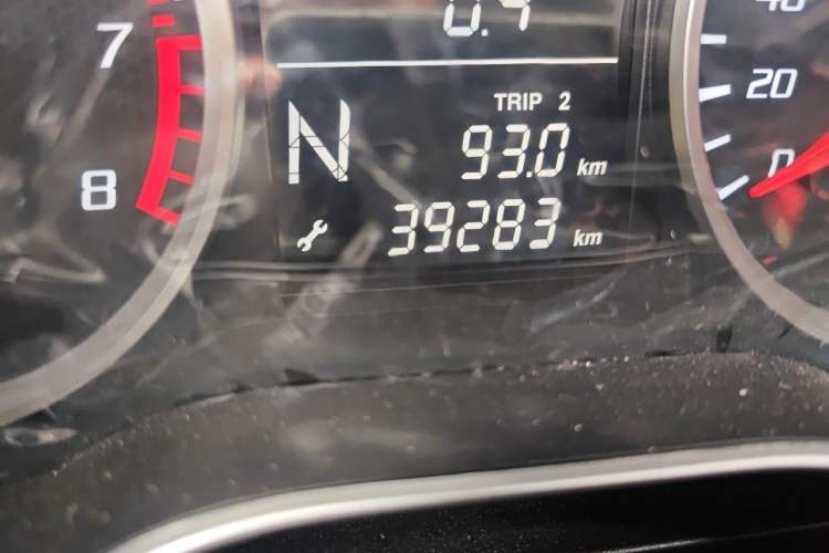 Used Bestune X40 2018 Internet Celebrity Edition 1.6L Automatic Luxury Version Odometer Close Up