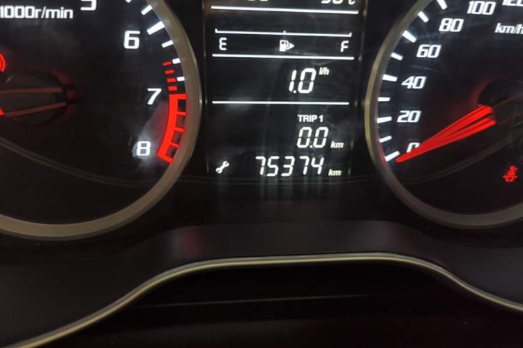 Used Bestune X40 2019 1.6L Manual Luxury Edition China VI Odometer Close Up