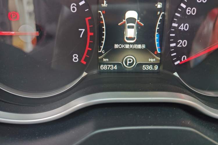 Used Bestune X80 2017 1.8T Automatic Sport Model Odometer Close Up