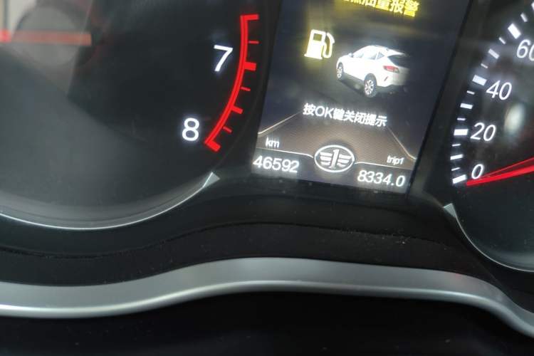 Used Bestune X80 2017 2.0L Manual Luxury Edition Odometer Close Up