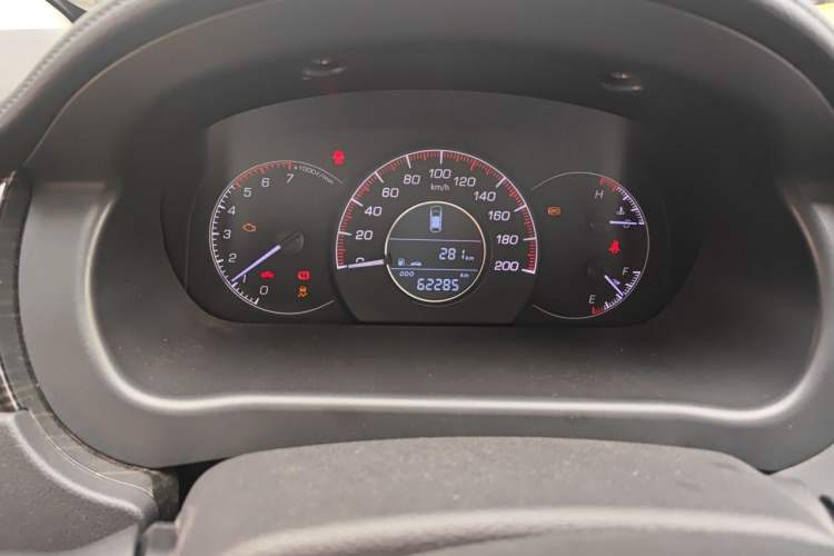 Used Bisu M3 2017 1.5L Luxury Model Odometer Close Up
