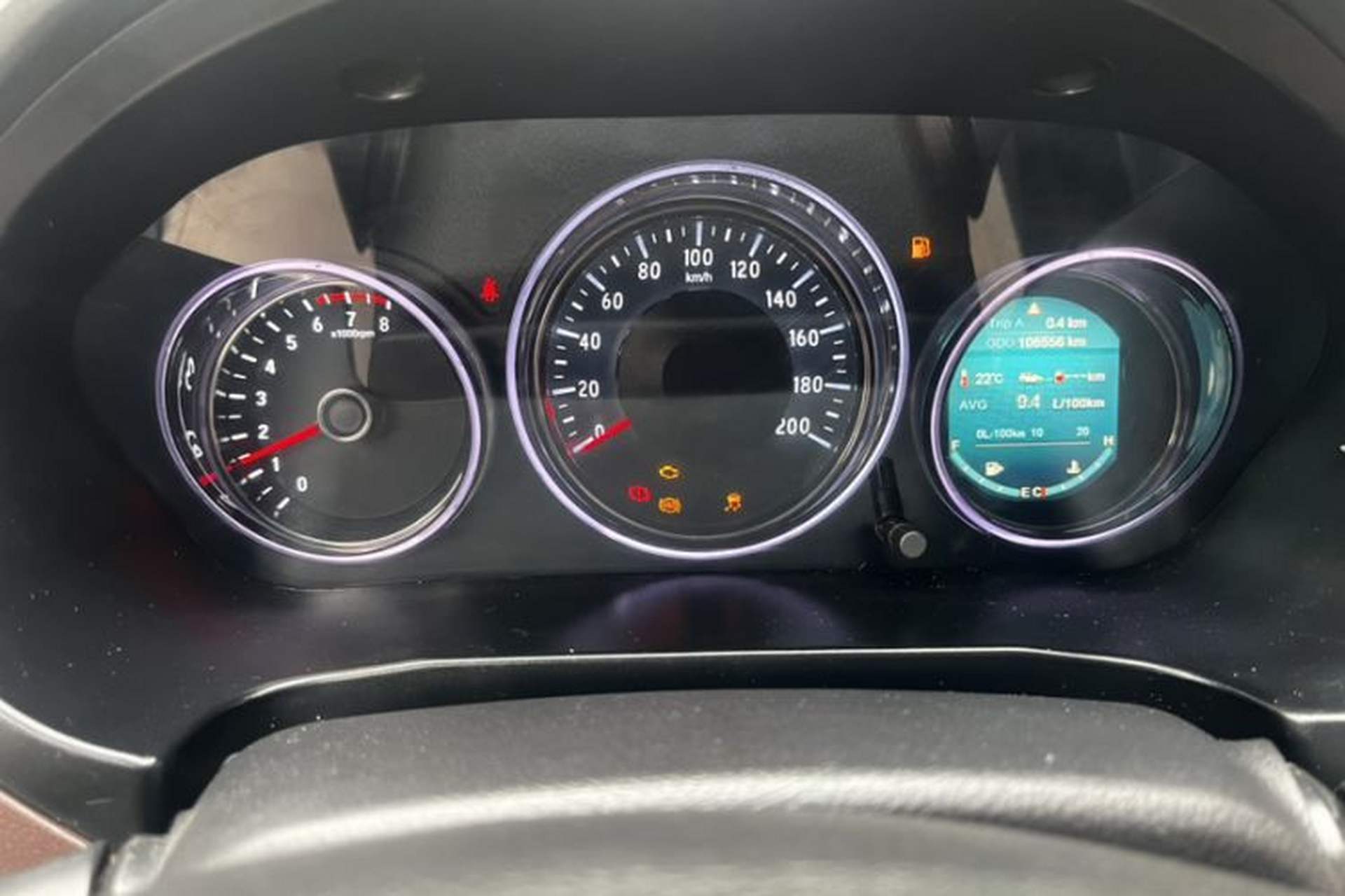 Used Bisu T5 2017 1.5T Manual Luxury Model Odometer Close Up