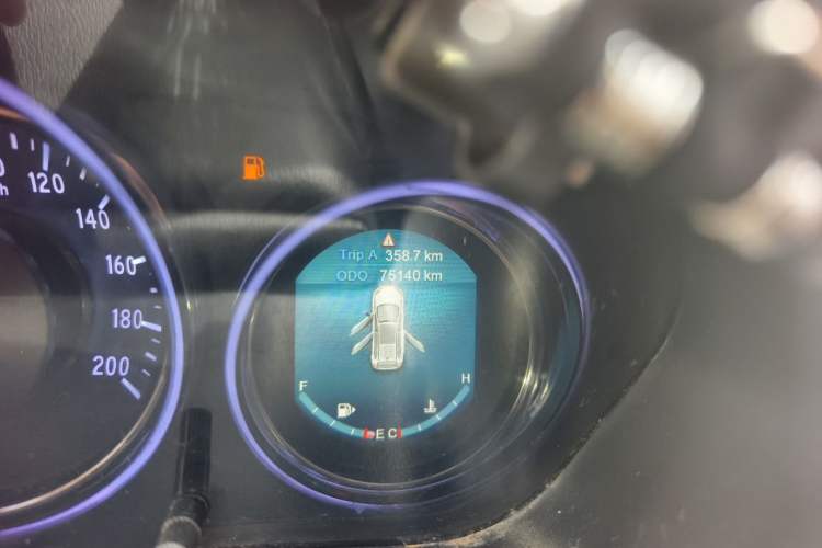 Used Bisu T5 2017 1.5T Manual Comfort Model Odometer Close Up