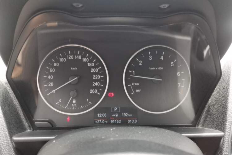 Used BMW 1 Series 2012 116i Leading Model Odometer Close Up