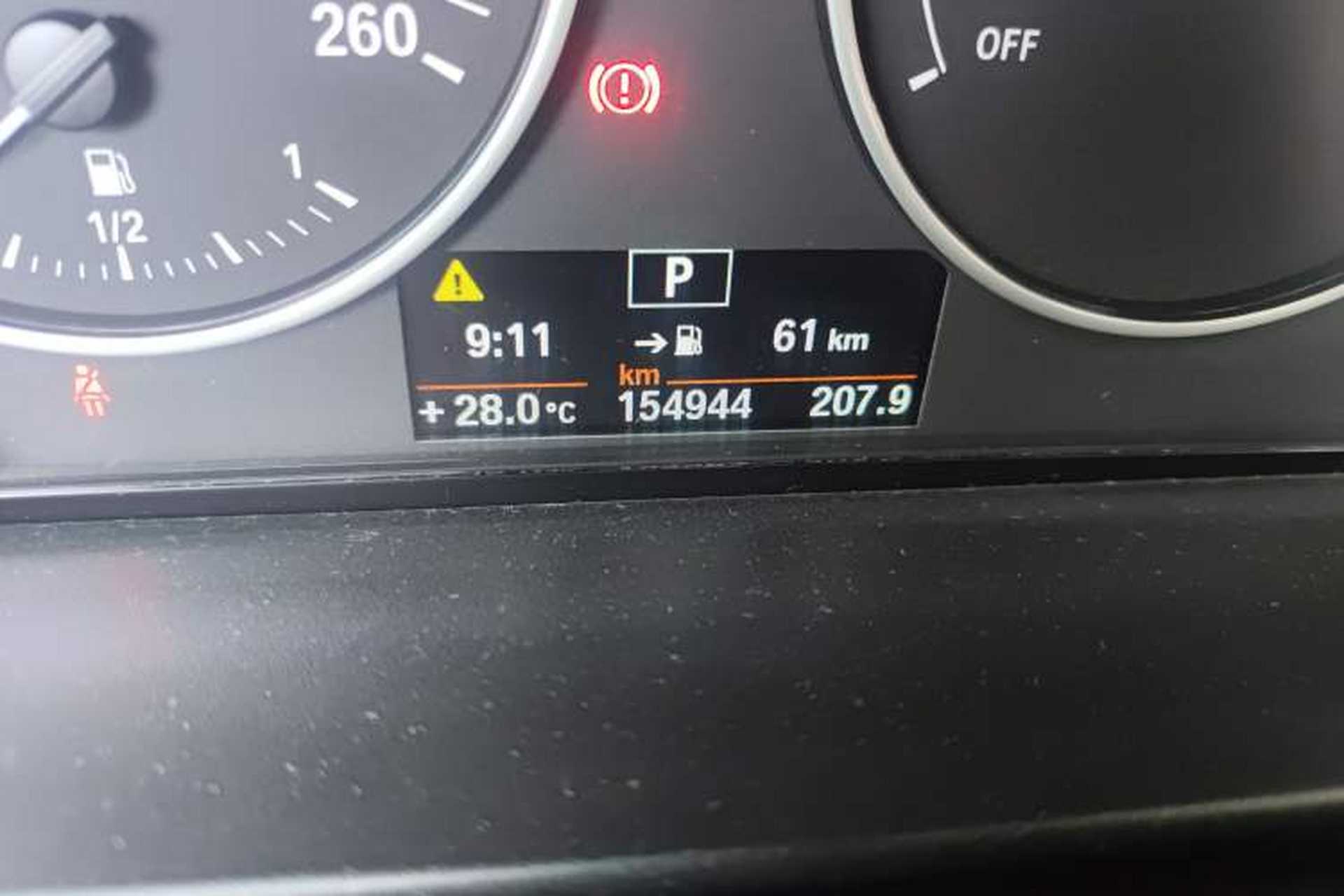 Used BMW 1 Series 2012 118i Leading Model Odometer Close Up