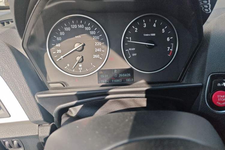 Used BMW 1 Series 2012 116i Leading Model Odometer Close Up