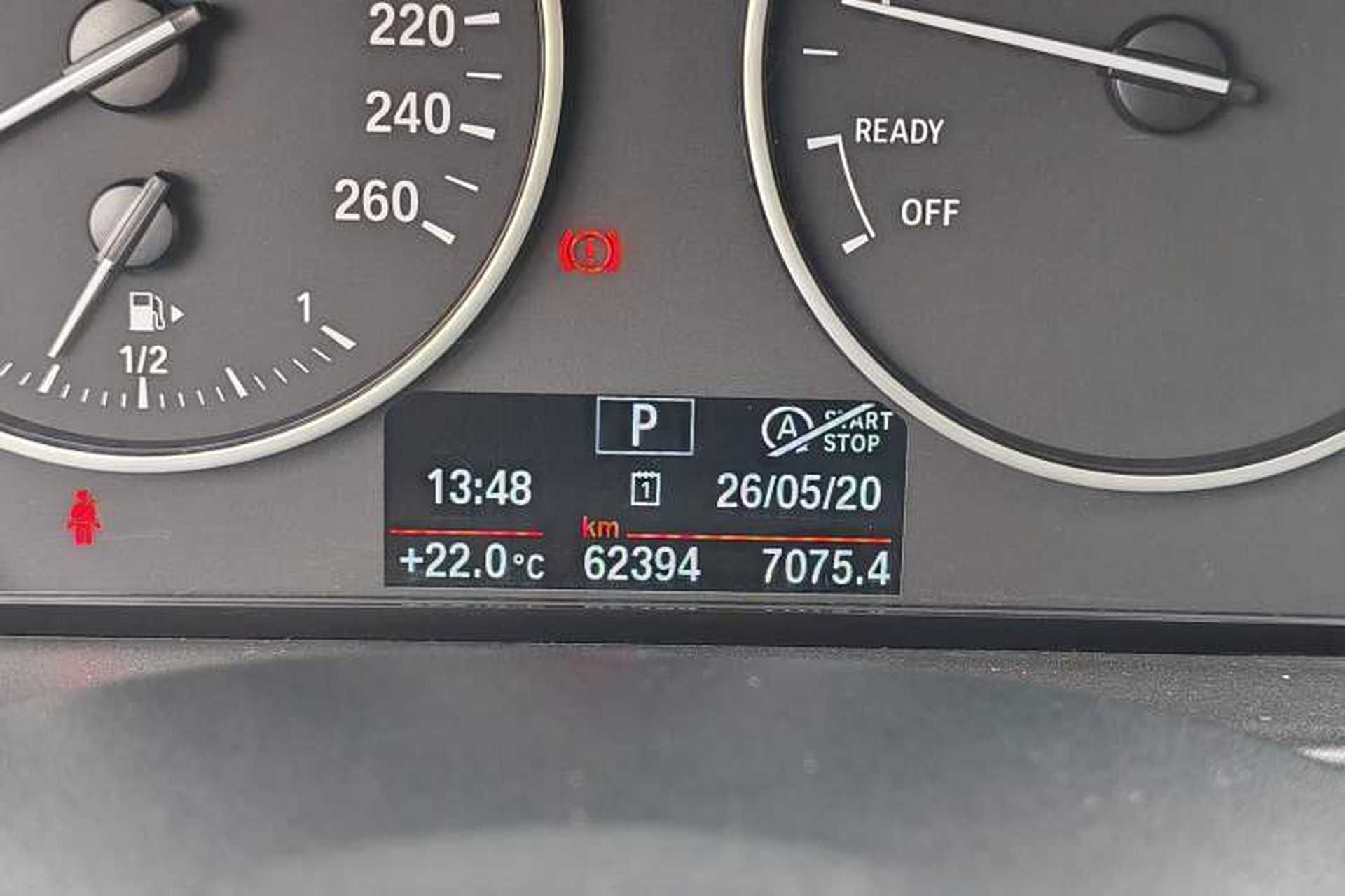 Used BMW 1 Series 2013 Revised 116i Leading Edition Odometer Close Up