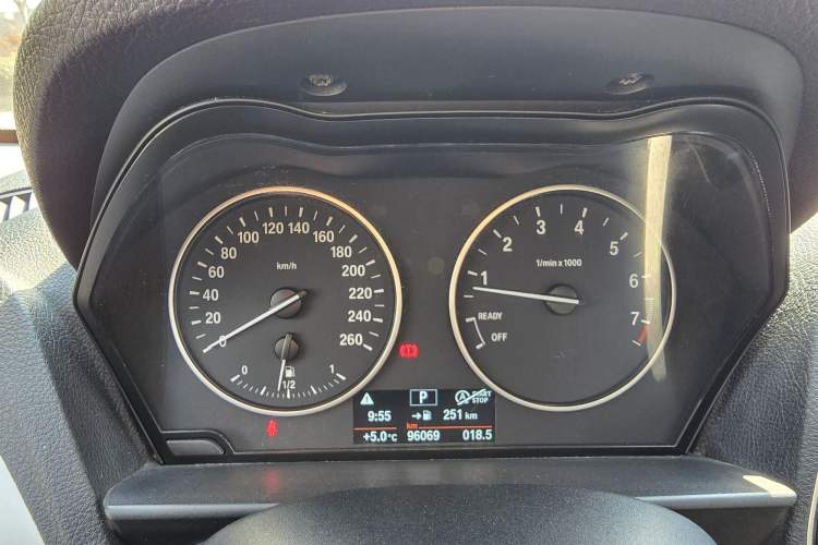 Used BMW 1 Series 2013 Revised 116i Leading Edition Odometer Close Up