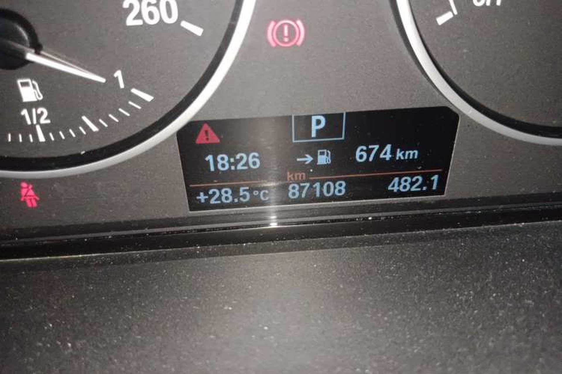 Used BMW 1 Series 2013 Facelifted 118i Leading Edition Odometer Close Up