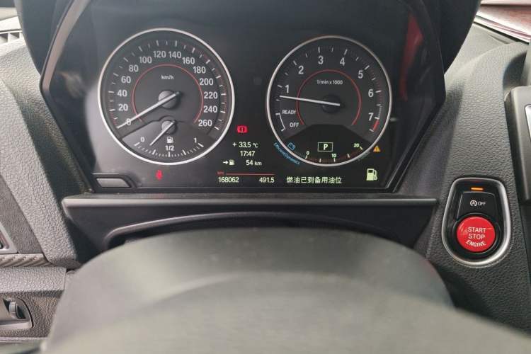 Used BMW 1 Series 2013 M135i 5-door model Odometer Close Up