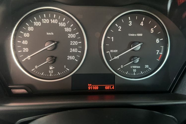 Used BMW 1 Series 2015 118i Leading Model Odometer Close Up