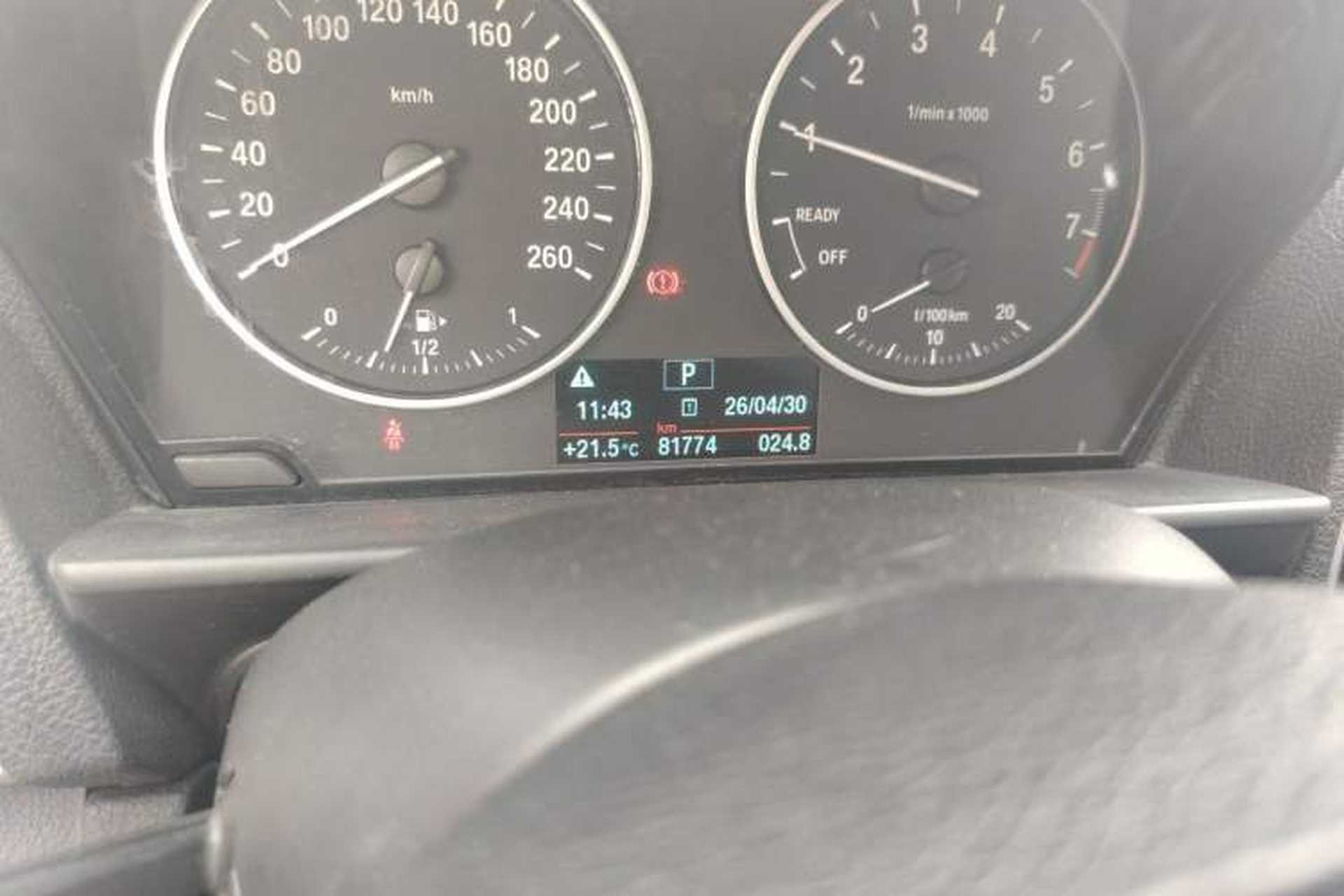 Used BMW 1 Series 2016 120i Leading Model Odometer Close Up