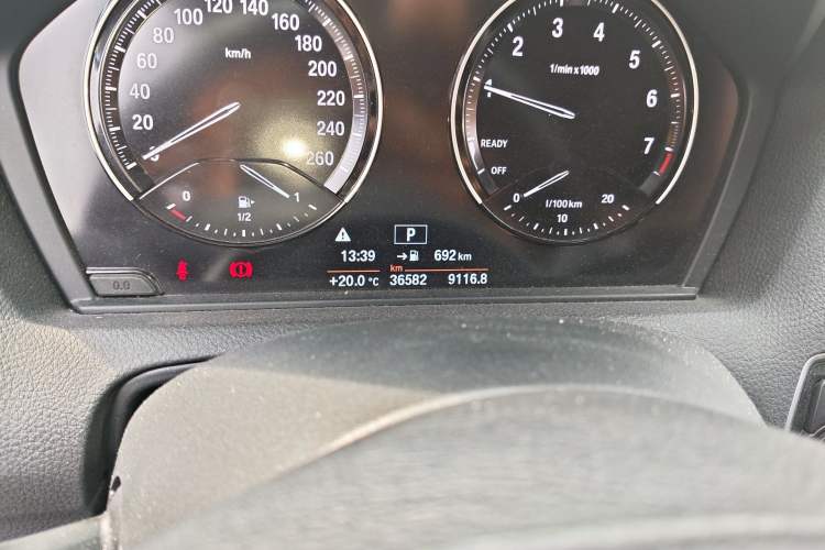 Used BMW 1 Series 2016 118i Leading Model Odometer Close Up