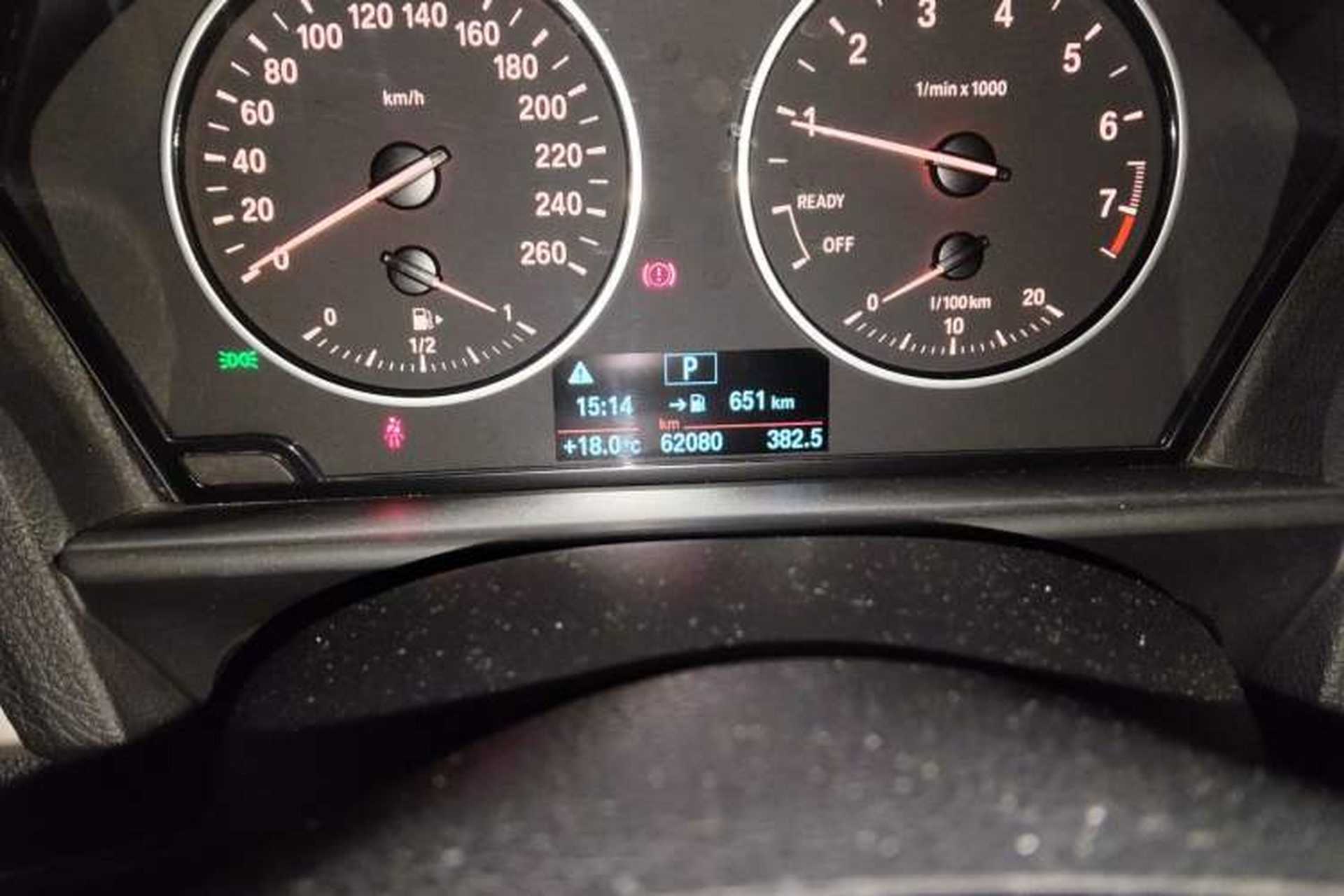 Used BMW 1 Series 2016 118i Leading Model Odometer Close Up