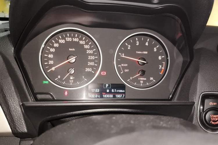 Used BMW 1 Series 2016 120i Leading Model Odometer Close Up