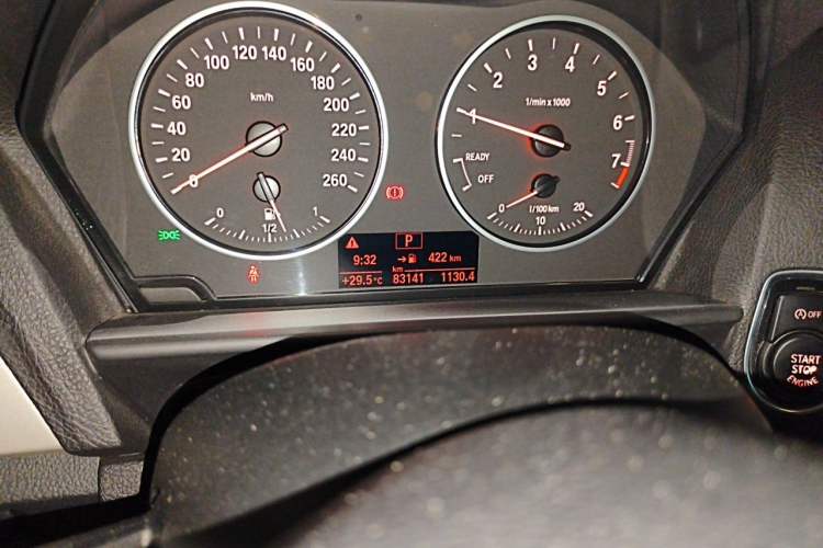 Used BMW 1 Series 2016 120i Leading Model Odometer Close Up