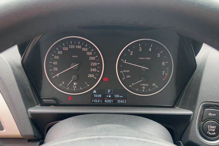 Used BMW 1 Series 2016 118i Leading Model Odometer Close Up