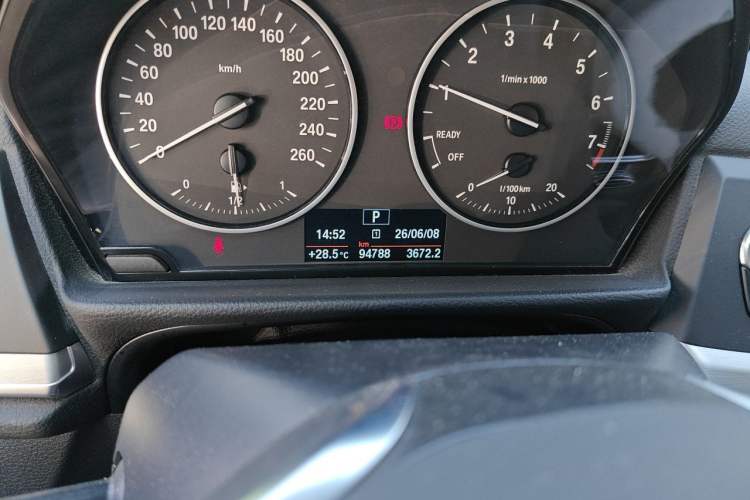 Used BMW 1 Series 2017 120i Design Package Model Odometer Close Up