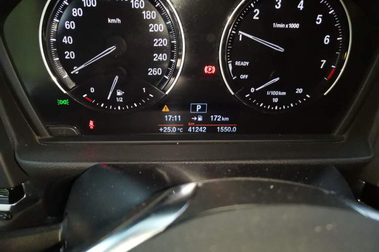 Used BMW 1 Series 2017 118i Sport Edition Odometer Close Up