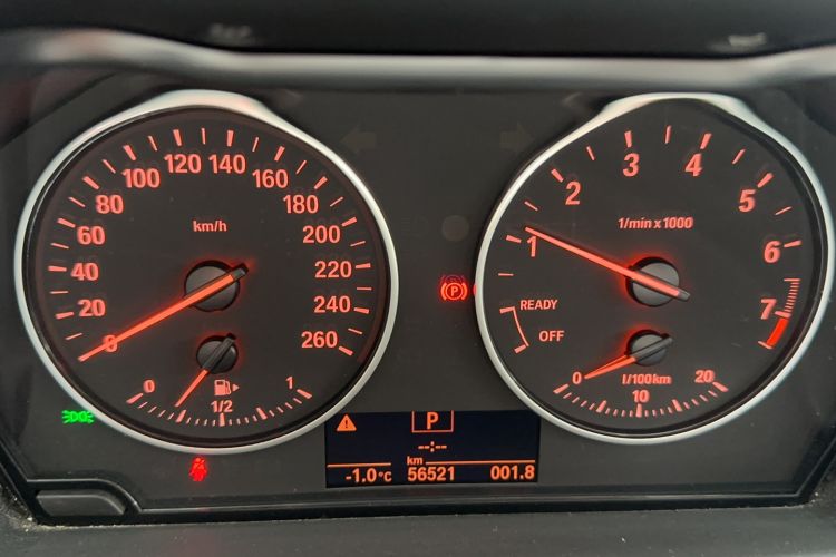 Used BMW 1 Series 2017 118i Sport Edition Odometer Close Up