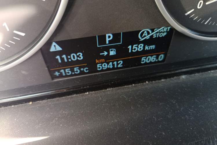 Used BMW 1 Series 2017 120i Design Package Model Odometer Close Up