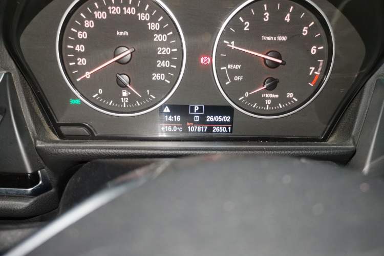 Used BMW 1 Series 2017 118i Sport Edition Odometer Close Up