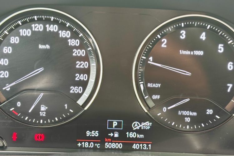 Used BMW 1 Series 2018 118i Leading Model Odometer Close Up