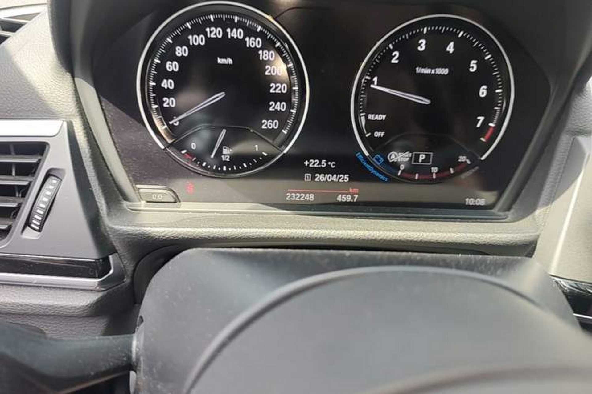 Used BMW 1 Series 2019 120i Leading Model M Sport Package Odometer Close Up