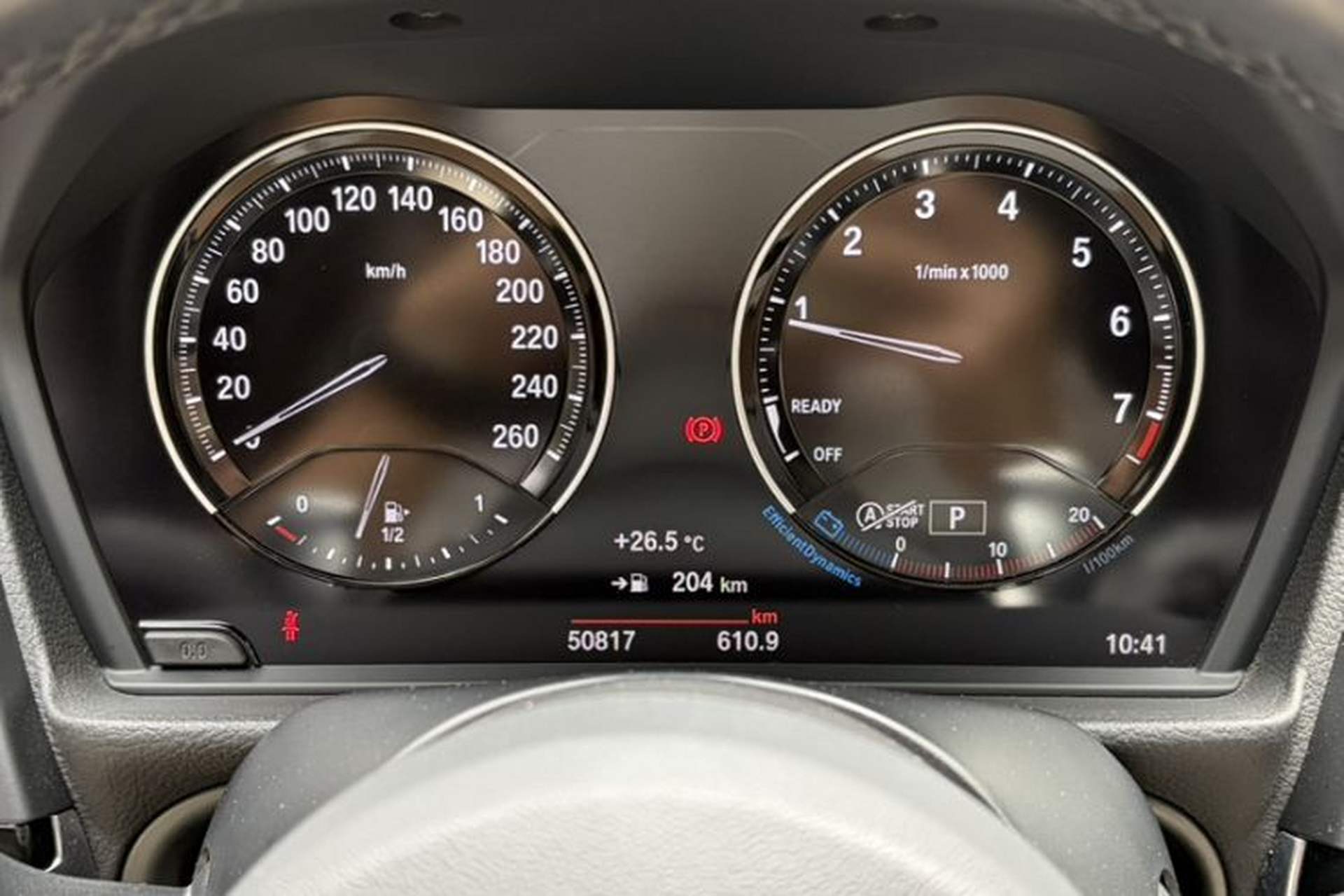Used BMW 1 Series 2019 120i Leading Model M Sport Package Odometer Close Up