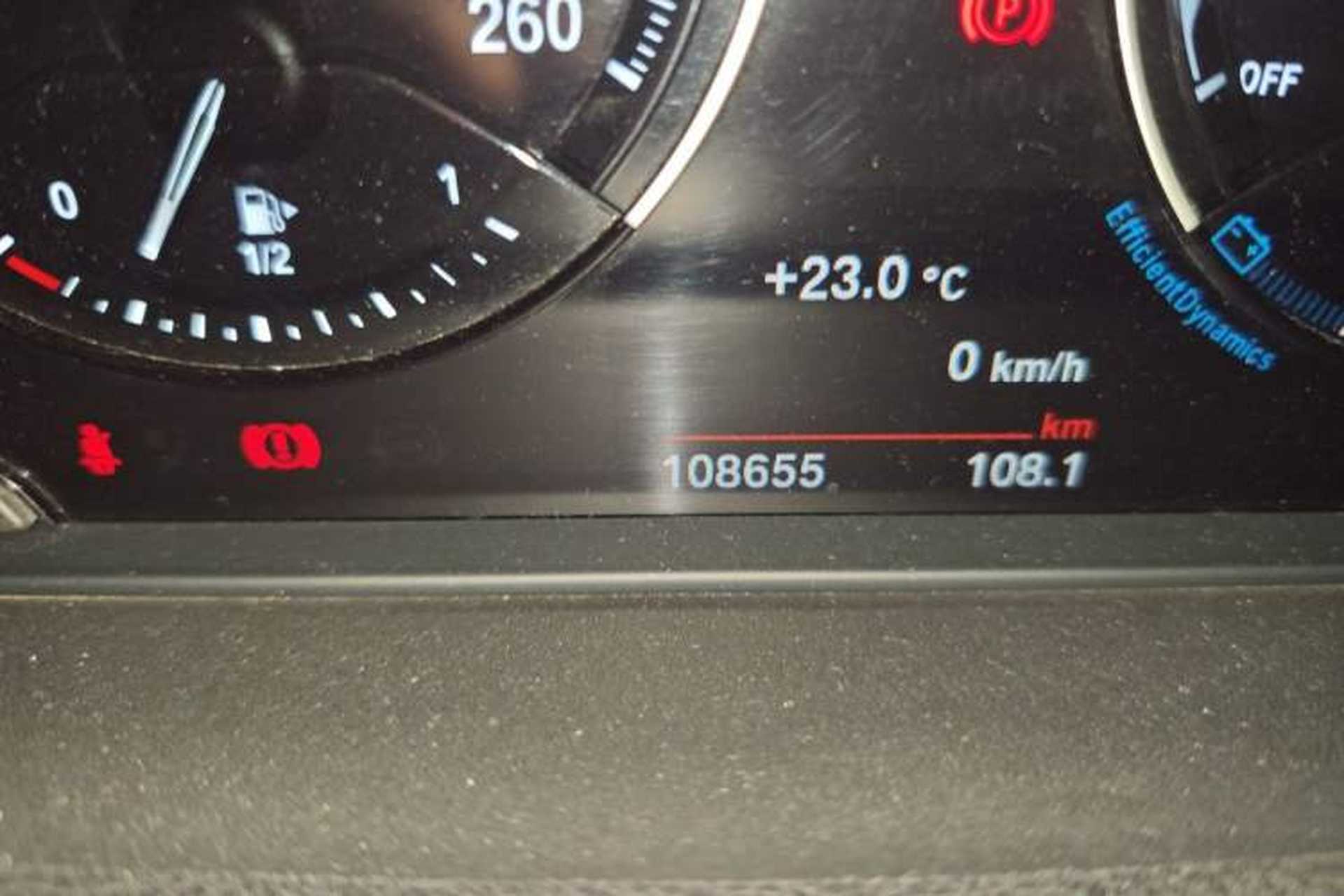 Used BMW 1 Series 2019 118i M Sport Package Odometer Close Up