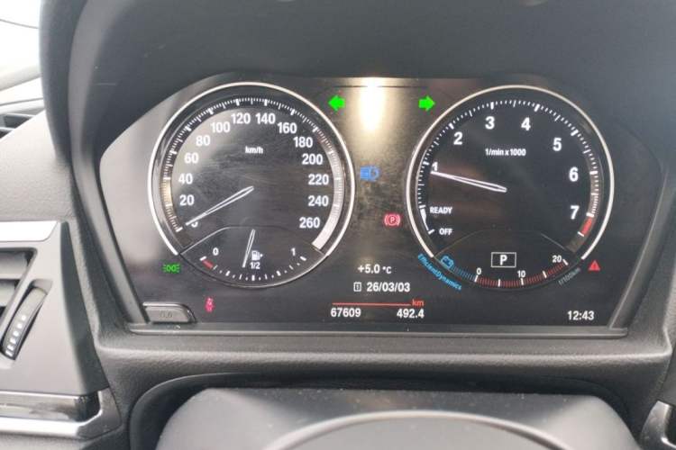 Used BMW 1 Series 2019 118i M Sport Package Odometer Close Up