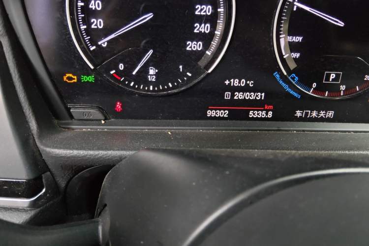 Used BMW 1 Series 2019 118i M Sport Package Odometer Close Up
