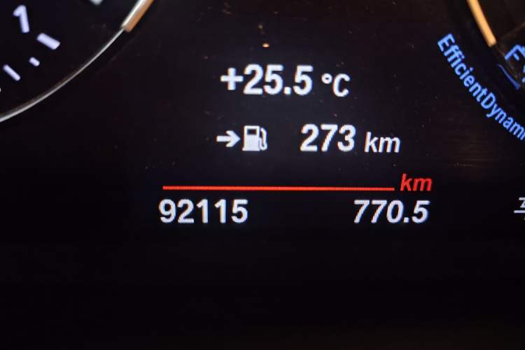 Used BMW 1 Series 2019 118i Fashion Model Odometer Close Up