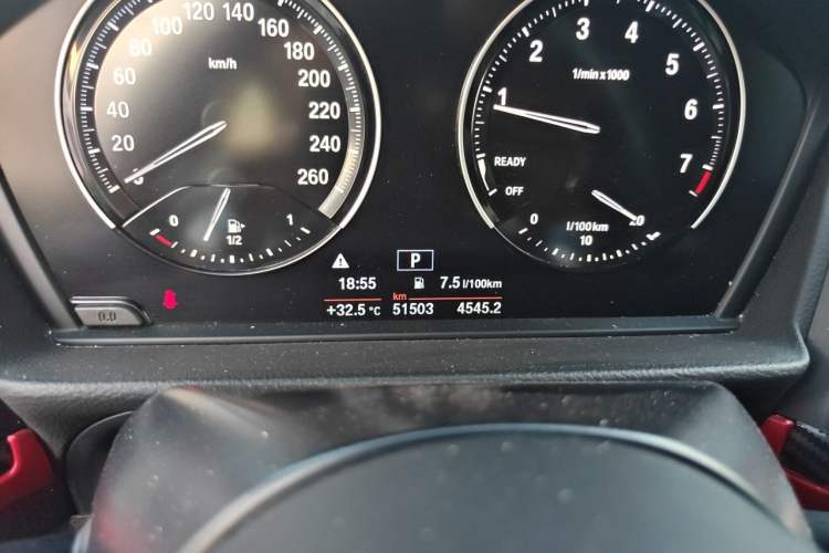 Used BMW 1 Series 2020 125i Leading Model M Sport Package Odometer Close Up