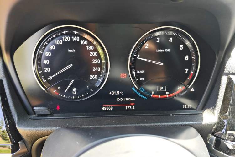 Used BMW 1 Series 2022 120i M Sport Night Edition Odometer Close Up