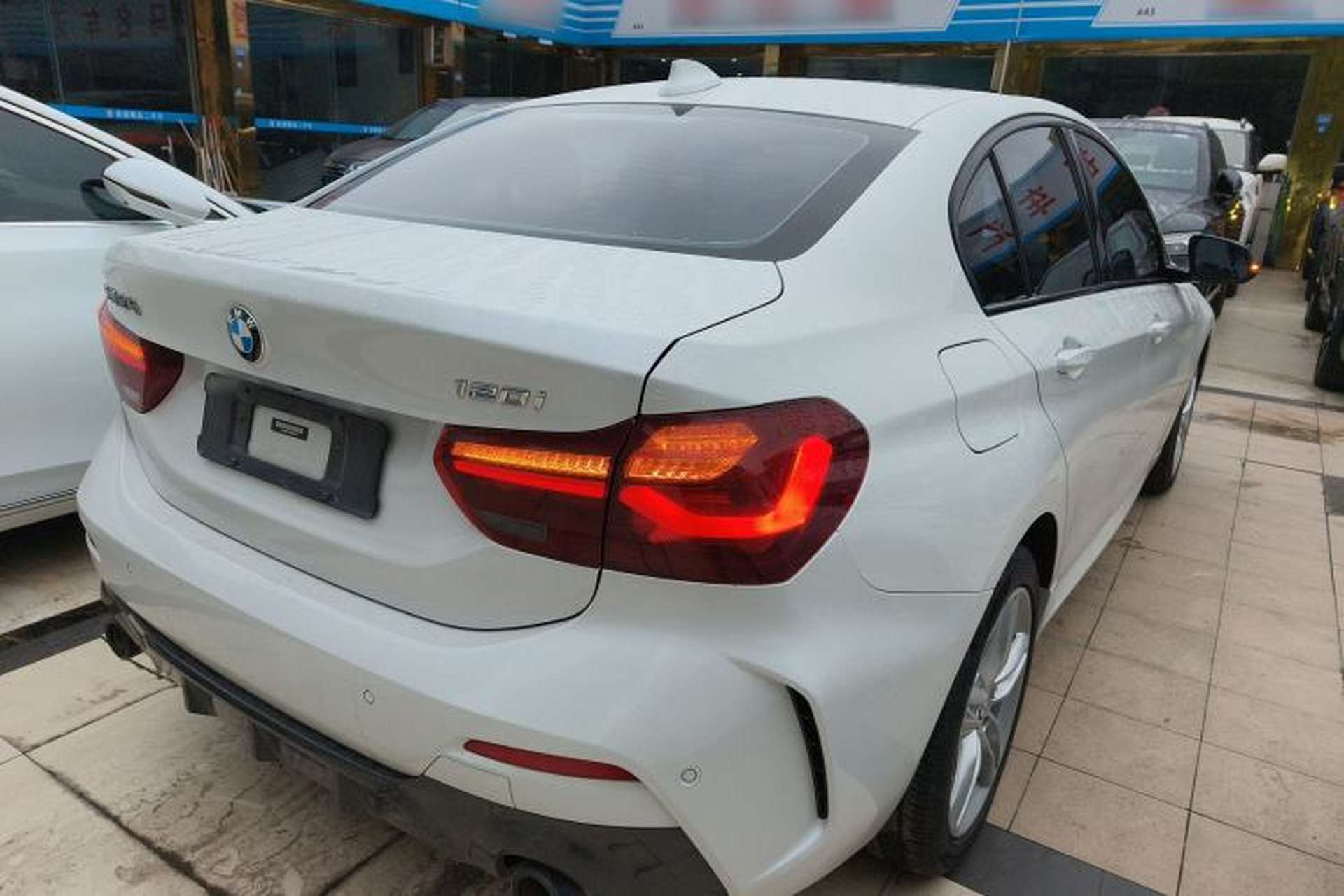 Used BMW 1 Series 2023 120i M Sport Night Edition Rear Right 45 Deg