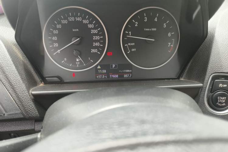 Used BMW 2 Series 2014 220i Leading Model Odometer Close Up