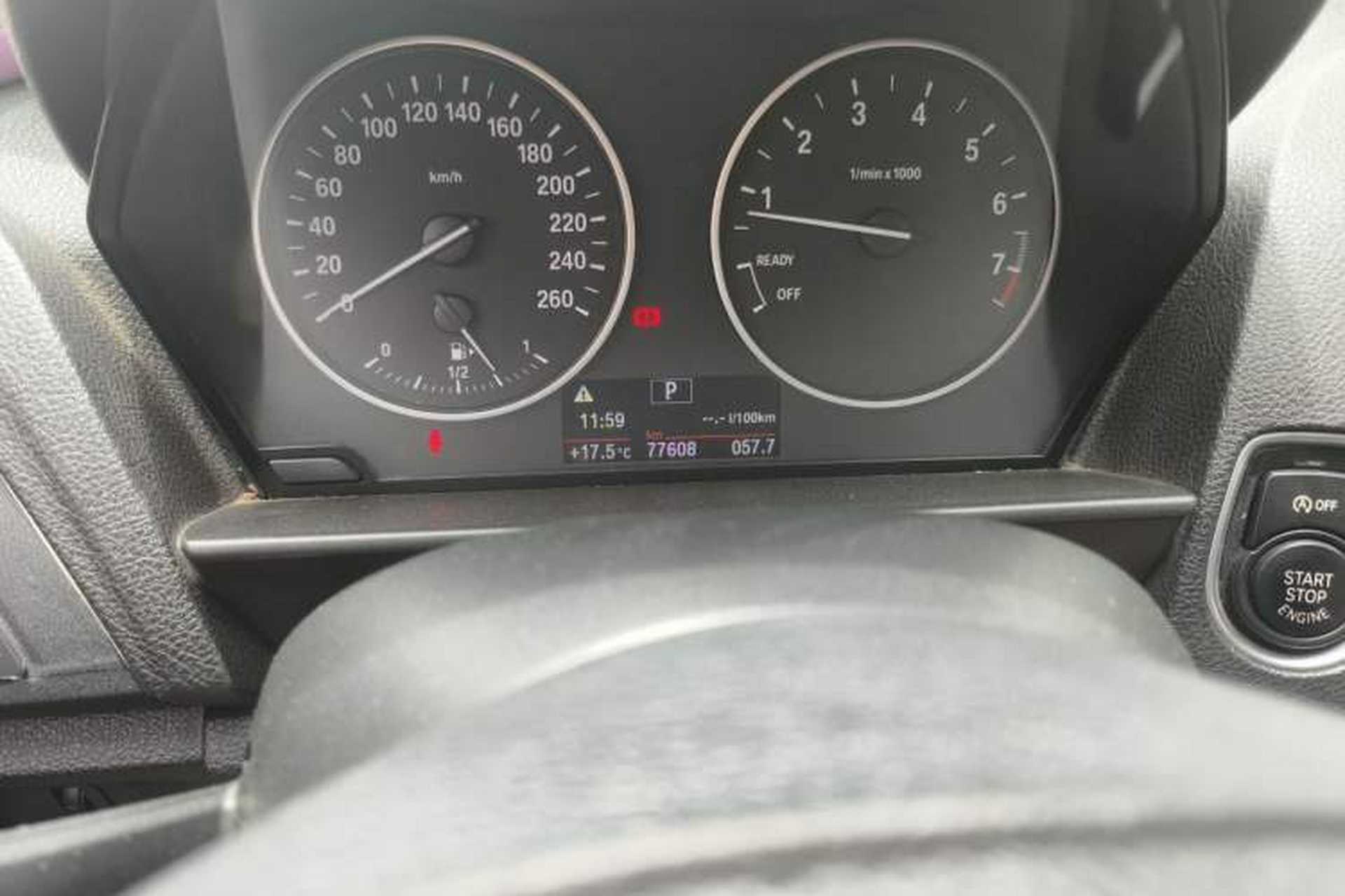 Used BMW 2 Series 2014 220i Leading Model Odometer Close Up
