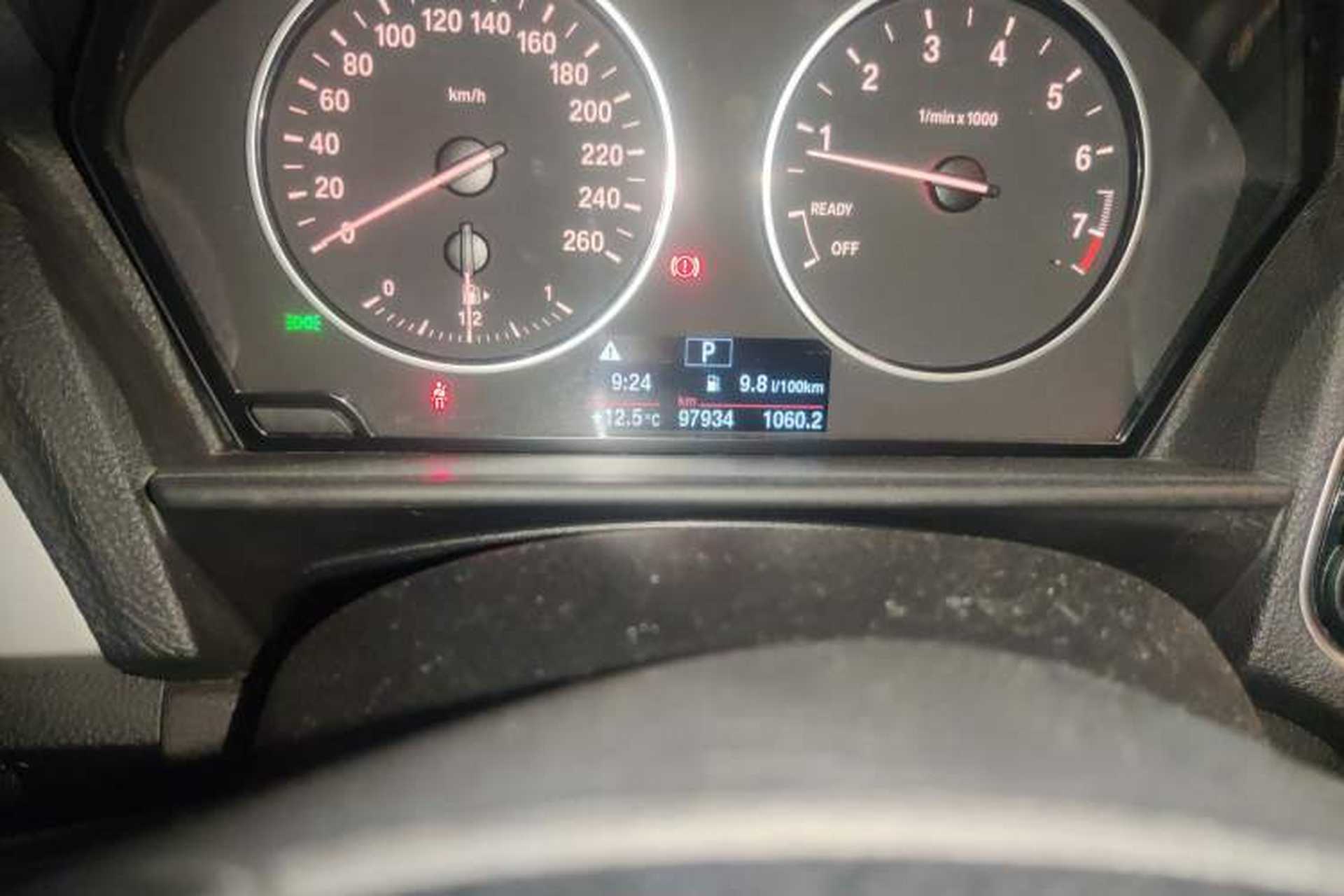 Used BMW 2 Series 2014 220i Leading Model Odometer Close Up