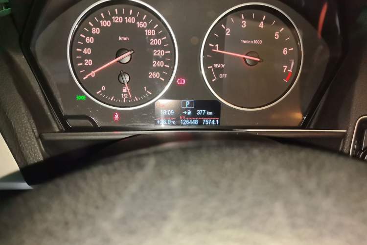 Used BMW 2 Series 2014 220i Leading Model Odometer Close Up