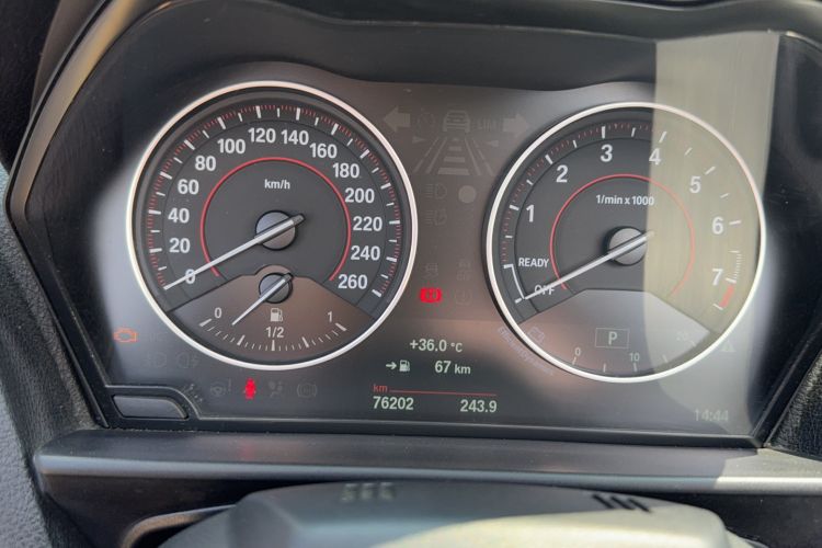 Used BMW 2 Series 2015 218i Convertible Coupe Odometer Close Up