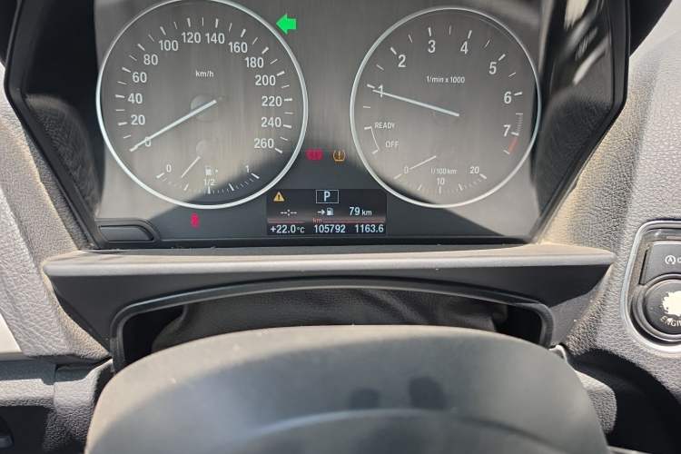 Used BMW 2 Series 2015 218i Odometer Close Up