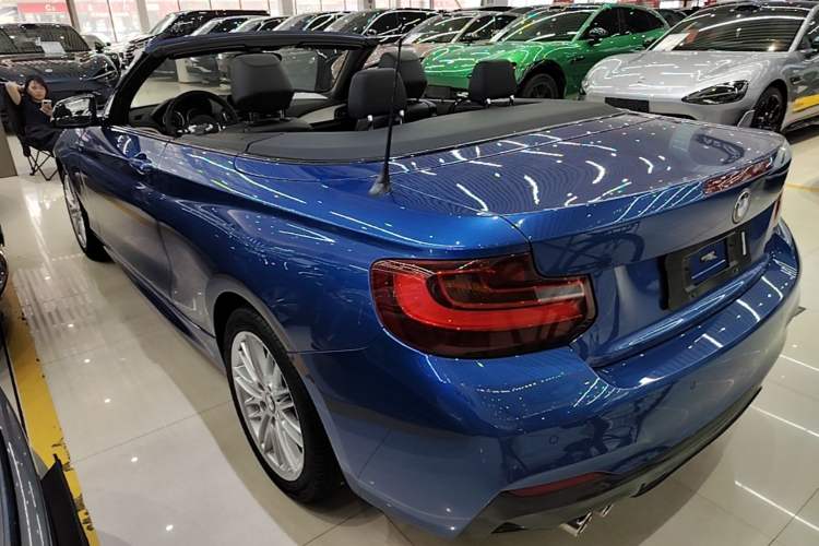 Used BMW 2 Series 2015 220i Convertible Coupe M Sport Edition Rear Left 45 Deg